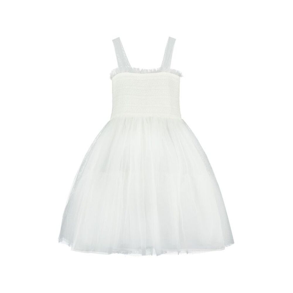 Holly Hastie Girls  Angel Smocked Tulle Party Dress, White